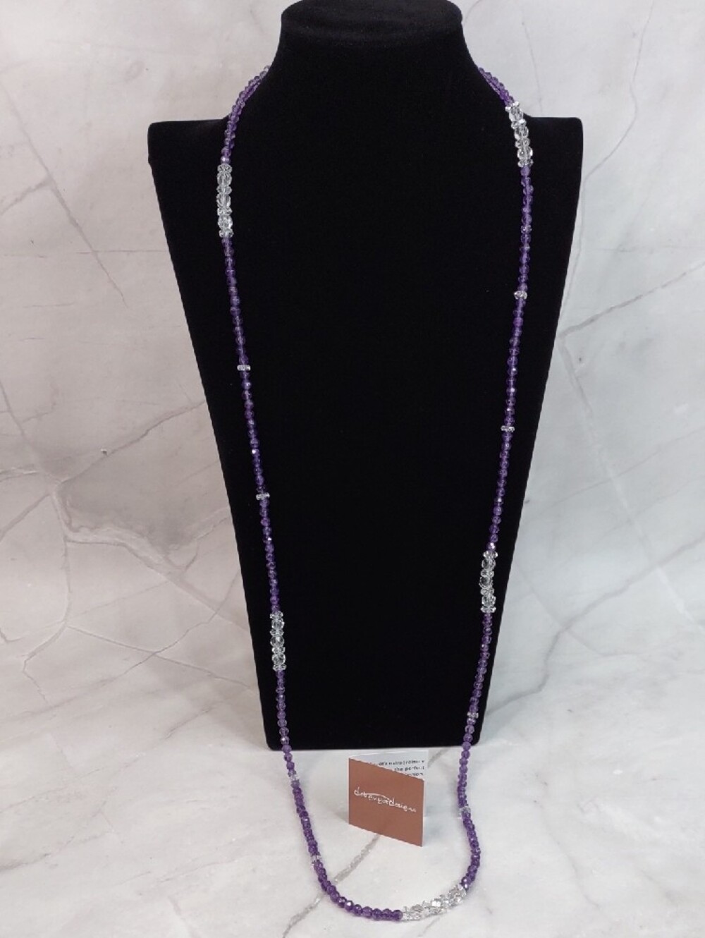 Amethyst /Herkimer Crystal Necklace